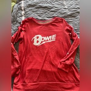 Large long sleeve David Bowie shirt